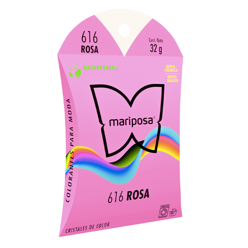 [MCRIST616] MARIPOSA CRISTALES 616 ROSA 32GR (H)