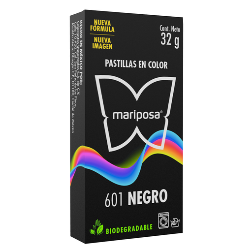 [MC601] MARIPOSA PASTILLA 601 NEGRO 32GR (H)