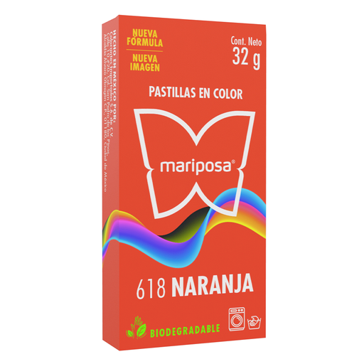 [MC618] MARIPOSA PASTILLA 618 NARANJA 32GR (H)