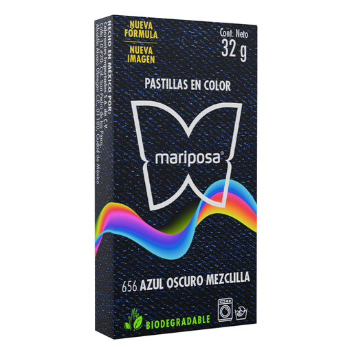 [MC656] MARIPOSA PASTILLA 656 AZUL MEZCLILLA OSCURO 32GR (H)
