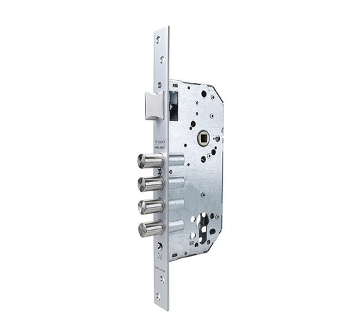 [PHTCME86658] MECANISMO TESA RB100 NÍQUEL P/CERRADURA DE EMBUTIR DE BULONES C/PICAPORTE Y ESCUDO E300 S/MANIJA LLAVE-LLAVE (MX86658)