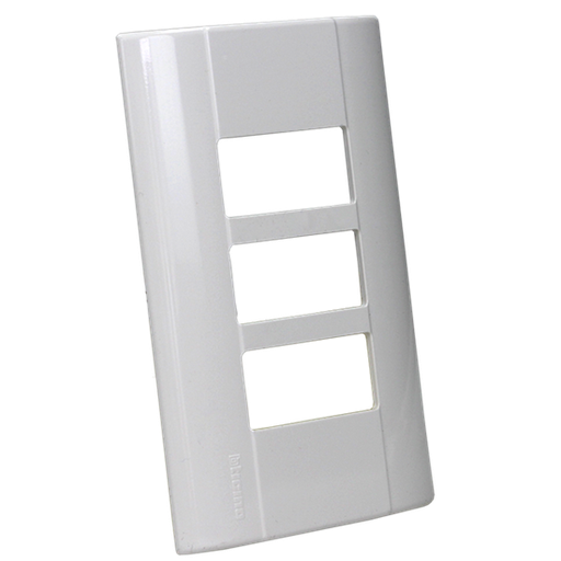 [BTMBP3V] BTICINO MODUS PLACA RESINA 3 VENTANAS BLANCA (E5NB3BN) (E)