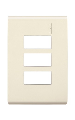 [BTMM-PR7] BTICINO MODUS PLACA RESINA 3 VENTANAS MARFIL (E5N3R) (E)