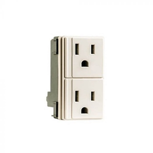 [MOMCDPA] CONTACTO DUPLEX OCULTO MONTANA POLARIZADO-ATERRIZADO MARFIL (1445)(E)