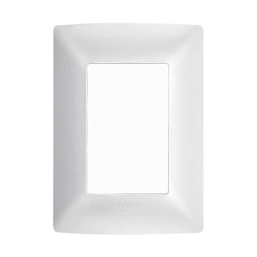 [BTQZ4803MBN3] BTICINO MX PLACA RESINA 3 VENTANAS CHASIS BLANCO MÉRIDA (QZ4803M3BN) (E)