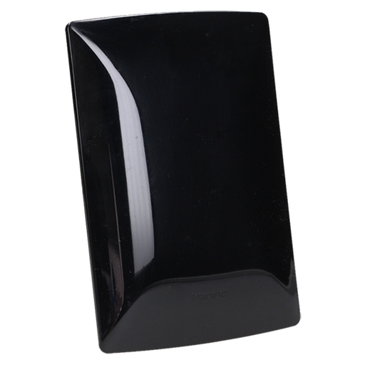 [BTQZ4803MNR0] BTICINO MX PLACA RESINA CIEGA CHASIS NEGRO OBSIDIANA (QZ4803M0NB) (E)