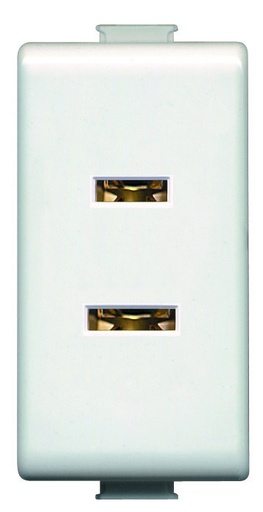 [BTQZ5115S] BTICINO MX TOMACORRIENTE POLARIZADO 1 MÓDULO BLANCO (QZ5115S) (E)