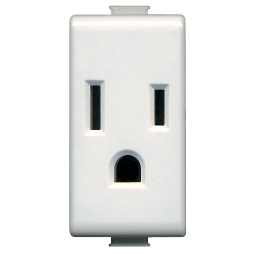 [BTQZ5028TS] BTICINO MX TOMACORRIENTE 2P+T 1 MÓDULO BLANCO (QZ5028T) (E)