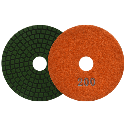 [AU595PD2762] PAD DIAMANTE AUSTROMEX C/VELCRO 4" P/MÁRMOL G200 (2762)(H)