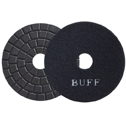 [AU600PD2767] PAD DIAMANTE AUSTROMEX C/VELCRO 4" P/MÁRMOL BUFF (2767)(H)