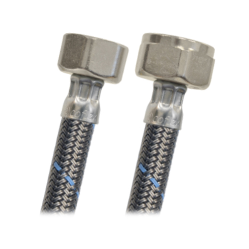 [CX-SCVG35] PAQUETE MANGUERA COFLEX C/10PZ VINILO GRIS P/SANITARIO 1/2"AM X 7/8"AM 35CM (CVSG-E35)
