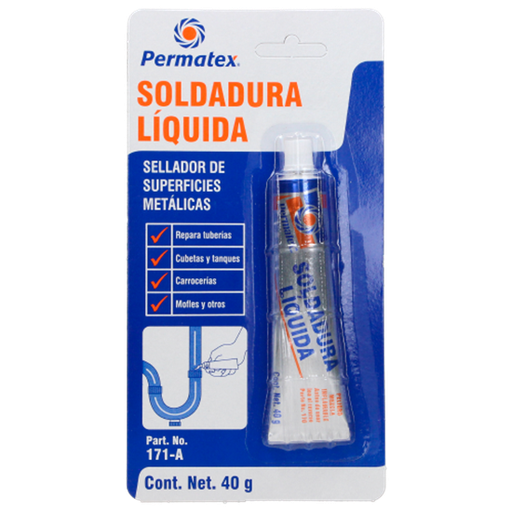 [PESLB171A] PERMATEX SOLDADURA 171-A LÍQUIDA EN FRÍO 50GR