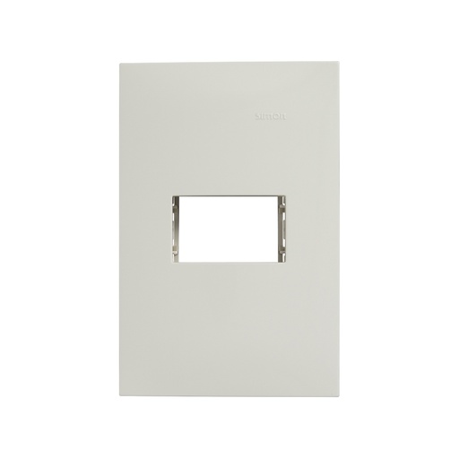 [SIP1MCHMA] PLACA SIMON 1 VENTANA C/CHASIS MARFIL (25611-31) (E)