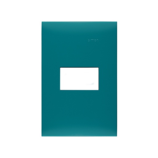 [SIP1MVQ] PLACA SIMON 1 VENTANA S/CHASIS VERDE AQUA (25611-58)(E)