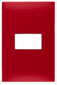 [SIP1MRC] PLACA SIMON 1 VENTANA S/CHASIS ROJO CARMESÍ (25611-57)(E)