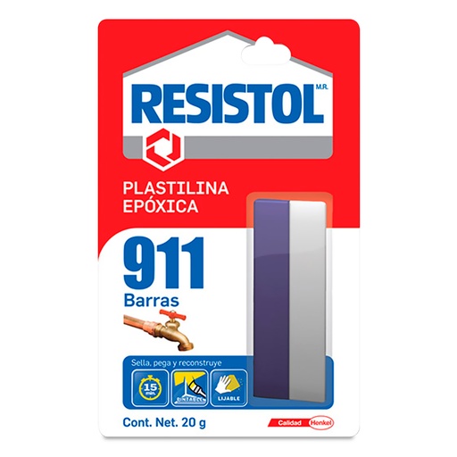 [HER911-PE20] RESISTOL 911 PLASTILINA EPÓXICA 20GR