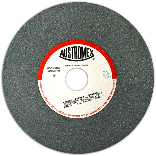 [AU176RAV0247] RUEDA ABRASIVA AUSTROMEX P/ESMERILAR-AFILAR 8" GRANO 80 (247)(H)