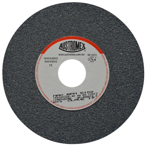 [AU155RAG0017] RUEDA ABRASIVA AUSTROMEX USO GENERAL 6" GRANO 60 (17) (H)