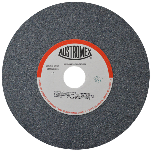 [AU164RAG0041] RUEDA ABRASIVA AUSTROMEX USO GENERAL 8" GRANO 60 (41) (H)