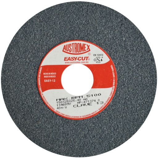 [AU169RAG0013] RUEDA ABRASIVA AUSTROMEX USO GENERAL 6" GRANO 60 (13) (H)