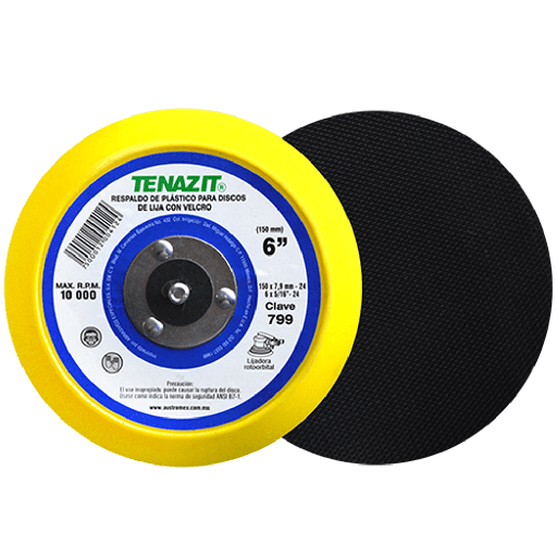 [AU553RDV0799] RESPALDO AUSTROMEX P/DISCO C/VELCRO 6"x5/16" (799)(H)