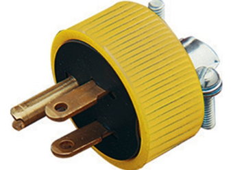 [ERY08-WD0557] ROYER CLAVIJA ATERRIZADA AMARILLA 2P+T 15A (WD0557)(E)