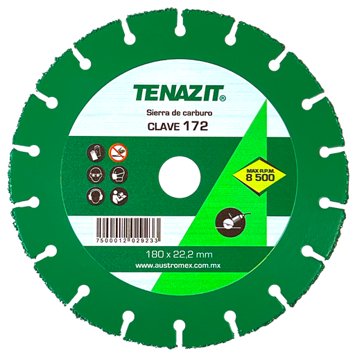 [AU580SPM0172] SIERRA AUSTROMEX P/CORTE MADERA 7" P/ESMERIL (172)(H)