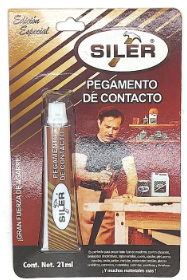 [SLRADCO83-L21] SILER ADHESIVO DE CONTACTO AMARILLO LINEA DORADA 21ML