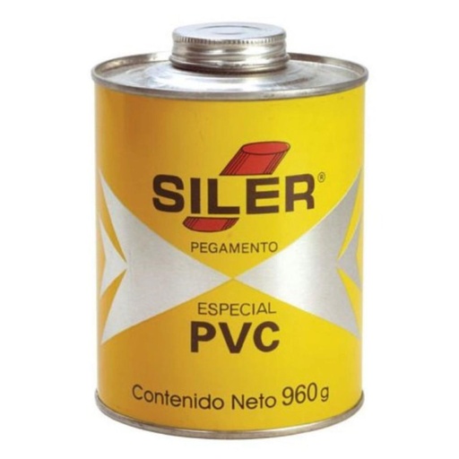 [SLRADP15VC960] SILER ADHESIVO P/TUBERÍAS PVC AMARILLO 1000GR (PVC1000) 