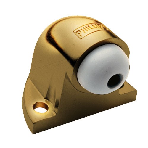 [PHATC56LA] TOPE CODO PHILLIPS 56 LATÓN ANTIGUO P/PISO (MX994)(H)