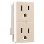 [MOTCDA] CONTACTO DUPLEX MONTANA TOSCANA ATERRIZADO MARFIL (Q28DN) (1437)(E)