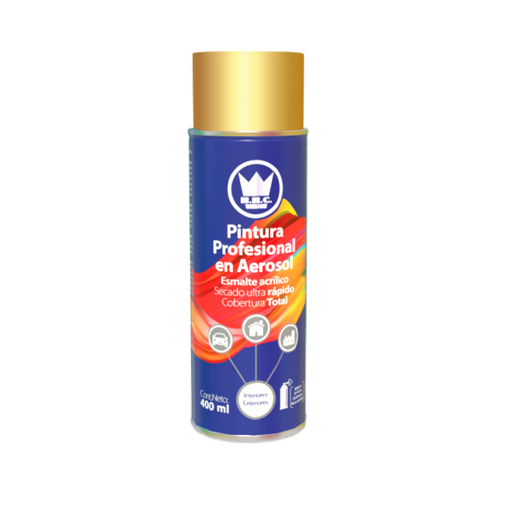 [PA41PLASTPN3] AEROSOL ACRÍLICO ORO METÁLICO 400ML (CPA19)