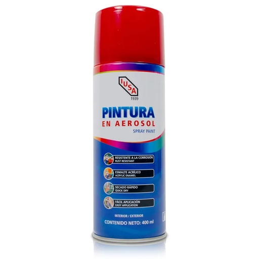 [IUXPAXRJ] IUSA PINTURA EN AEROSOL ROJO 400ML (618827)(E)