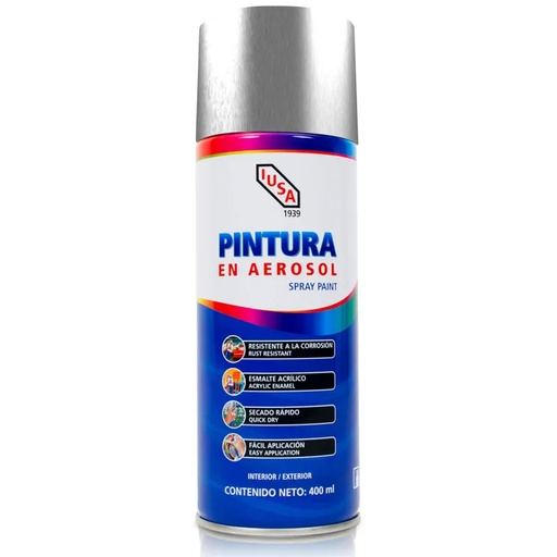 [IUXPAXXTC] IUSA PINTURA EN AEROSOL TIPO CROMO 400ML (618831)(E)
