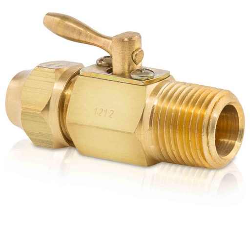 [IUVSERV-MNPT3/8] IUSA VÁLVULAS DE PASO FLARE A MNPT 3/8" x 1/2" (311877)(H)