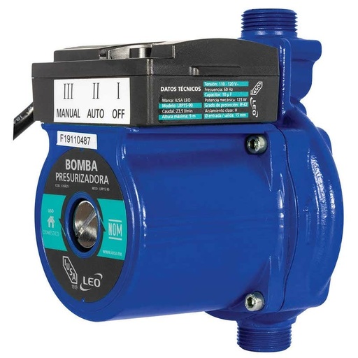 [IUAC-UBCPPR1/6] IUSA BOMBA PRESURIZADORA PRIMO 1/6HP RS15-9 (619699)