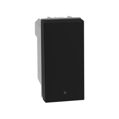 [BTZQNÑGOIS0N] QUINZIÑO GO INTERRUPTOR SENCILLO 1 MÓDULO NEGRO MATE (JB4001Q)(E)