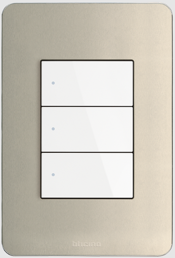 [BTZQNÑGOPLAMP] QUINZIÑO GO PLACA ALUMINIO PERLA 3 MÓDULOS C/CHASIS (JA4803APQ)(E)