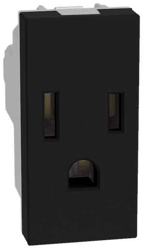 [BTZQNÑGOTTX1NM] QUINZIÑO GO TOMACORRIENTE 2P+T 1 MÓDULO NEGRO MATE (JB4129QS)(E)