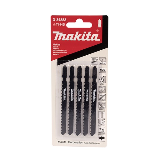 [MKTSEGT-D-34883] SEGUETA P/CALADORA MAKITA P/MADERA CORTE RECTO (B16) T144D C/5PZ (D-34883)