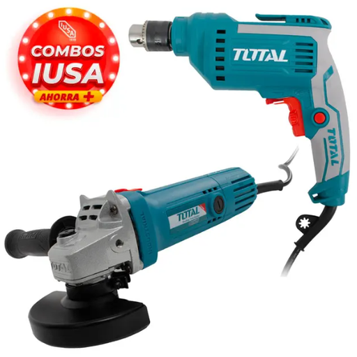 [IUAC-ESM052TD] IUSA COMBO ESMERIL 4-1/2" 750W + TALADRO 3/8" 500 W