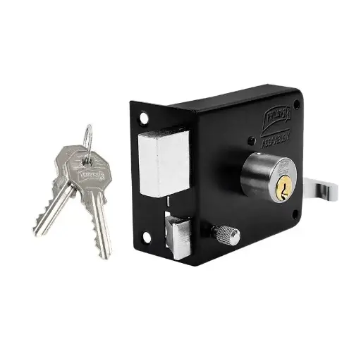 [PHCE175MX6950] CERRADURA PHILLIPS 175N INSTAFÁCIL IZQUIERDA NEGRA SOBREPONER (MX6950)