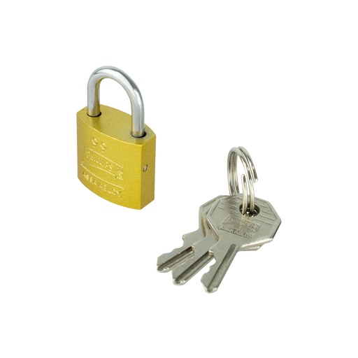 [PHCA0GLM168] CANDADO PHILLIPS 99 HIERRO GANCHO CORTO DORADO BLISTER (MX7168)(H)