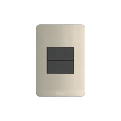 [BTZQQN4819-05] QUINZIÑO GO PLACA ALUMINIO PERLA 2 MÓDULOS CENTRADOS C/CHASIS (JA4819APQ)