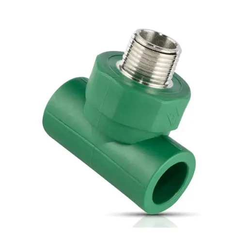 [IU-TERF616396] IUSA TEE MACHO PPR 25MM X 25MM X 3/4" MNPT (616396)(H)