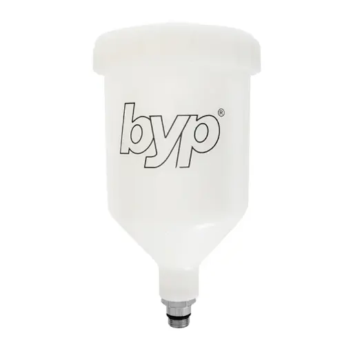 [BYP-03-0D] BYP VASO DE PLÁSTICO C/ENTRADA MACHO 600ML P/PISTOLA PPG (PVR)