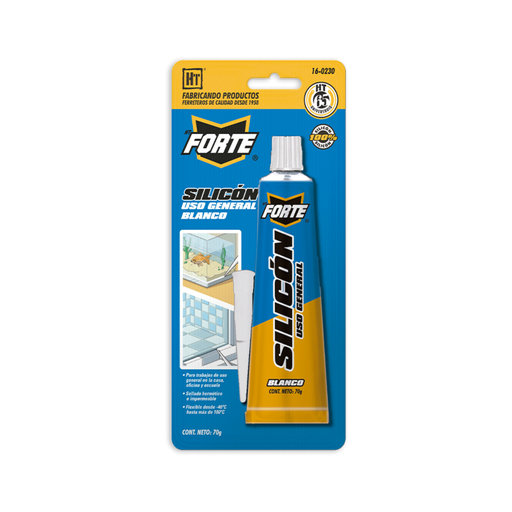 [HTSIG70B] SILICÓN  HECORT USO GENERAL BLANCO 70GR (16-0230)