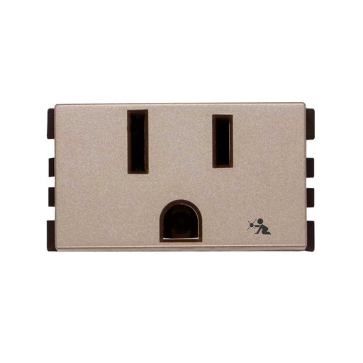 [SIZS-C25P-03] CONTACTO ATERRIZADO SIMON 2P+T CAVA MATE (25422-34)(E)