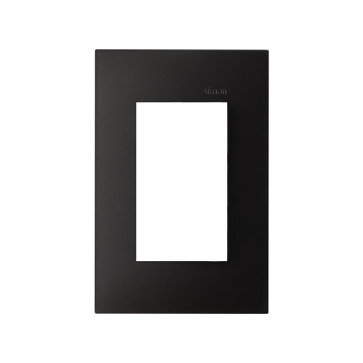[SIZS-K25P-11] PLACA SIMON 3 VENTANAS S/CHASIS GRAFITO MATE (2500613-038)(E)